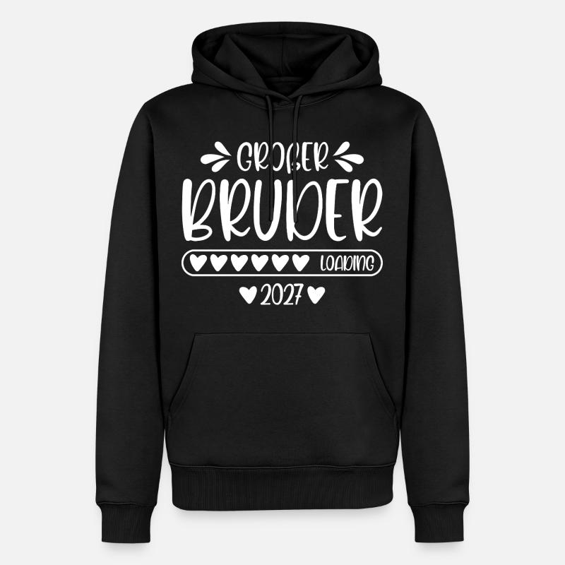 Großer Bruder 2027 loading - Männer Premium Bio Hoodie - Schwarz