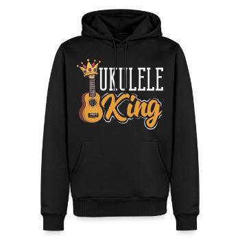 Lustiges Ukulele Designs Und Sprüche - Männer Premium Bio Hoodie - Schwarz - Vorne - Nico (187cm)