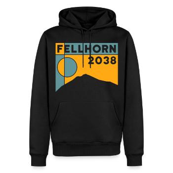 Fellhorn Fleurs Randonnée Randonnée Allgäu Souvenirs - Sweat à capuche Premium bio Homme - noir - Devant - Nico (187cm)
