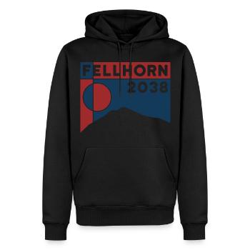 Fellhorn Wanderung Skitour Bergtour Tour Andenken - Männer Premium Bio Hoodie - Schwarz - Vorne - Nico (187cm)