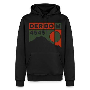 Cathédrale, Montagne, Tour De Montagne, Haute Tour, Souvenir, Souvenir - Sweat à capuche Premium bio Homme - noir - Devant - Nico (187cm)