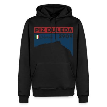 Piz Duleda Tour Randonnée Dolomites Souvenirs - Sweat à capuche Premium bio Homme - noir - Devant - Nico (187cm)