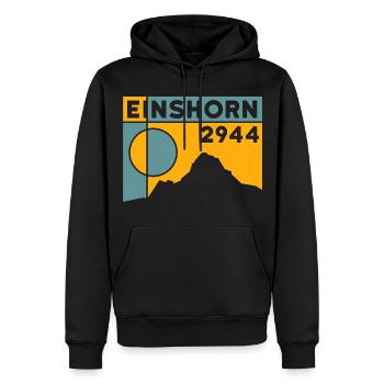 Einshorn Ski Tour Randonnée En Montagne Randonnée Souvenir - Sweat à capuche Premium bio Homme - noir - Devant - Nico (187cm)