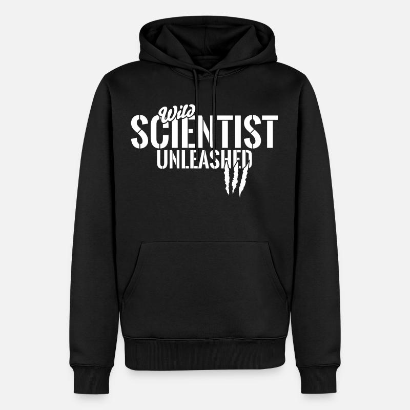 Scientifiques sauvages déchaînés - Sweat à capuche Premium bio Homme - noir