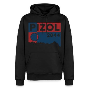 Pizol Bad Ragaz 5 Seen Wanderung Wandern Schweiz - Männer Premium Bio Hoodie - Schwarz - Vorne - Nico (187cm)