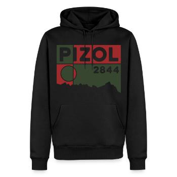 Pizol Bad Ragaz 5 Seen Wanderung Wandern Schweiz - Männer Premium Bio Hoodie - Schwarz - Vorne - Nico (187cm)