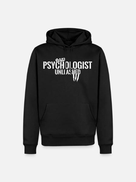 Wild psychologist unleashed - Men’s Premium Organic Hoodie - black