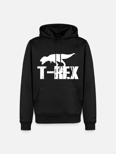 T Rex - Sweat à capuche Premium bio Homme - noir