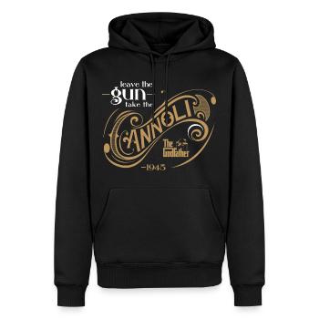 Der Pate The Godfather Cannoli Mafia - Männer Premium Bio Hoodie - Schwarz - Vorne - Nico (187cm)