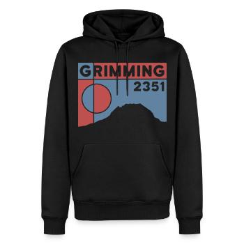 High Grimming Finisher Altitude Hike Dachstein - Sweat à capuche Premium bio Homme - noir - Devant - Nico (187cm)