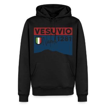 Wandern Vesuv Vesuvio Neapel Vulkan Berg Souvenirs - Männer Premium Bio Hoodie - Schwarz - Vorne - Nico (187cm)