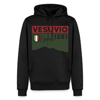 Wandern Vesuv Vesuvio Neapel Vulkan Berg Souvenirs - Männer Premium Bio Hoodie - Schwarz - Vorne - Nico (187cm)