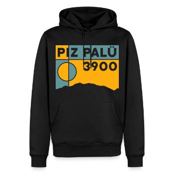 Piz Palü Mountain Tour High Altitude Tour Tour Souvenir Souvenir - Men’s Premium Organic Hoodie - black - Front - Nico (187cm)