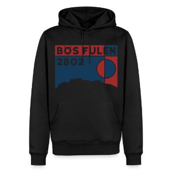 Berg Bös Fulen Nordostgrat Skitour Wanderung - Männer Premium Bio Hoodie - Schwarz - Vorne - Nico (187cm)
