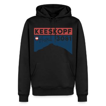 Keekopf, Petzeck, Hochschober, Schobergruppe, tour de montagne - Sweat à capuche Premium bio Homme - noir - Devant - Nico (187cm)