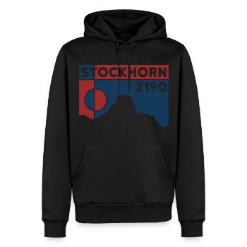 Stockhorn Berner Oberland Thun Wanderung Souvenir - Männer Premium Bio Hoodie - Schwarz - Vorne - Nico (187cm)
