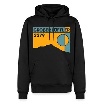 Großer Löffler Ski Tour Mountain Tour Souvenir Tyrol - Sweat à capuche Premium bio Homme - noir - Devant - Nico (187cm)