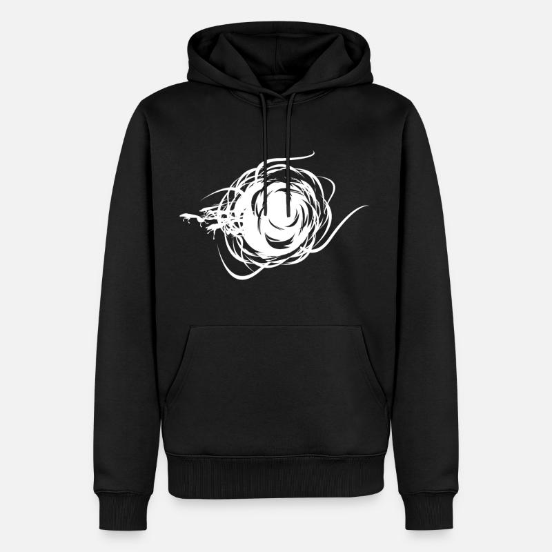 Chevaux des ténèbres - Sweat à capuche Premium bio Homme - noir