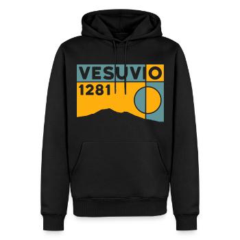 Wandern Vesuv Vesuvio Neapel Vulkan Berg Souvenirs - Männer Premium Bio Hoodie - Schwarz - Vorne - Nico (187cm)