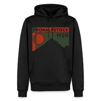 Fronalpstock Wandern Wanderung Vierwaldstättersee - Männer Premium Bio Hoodie - Schwarz - Vorne - Nico (187cm)
