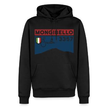 Etna Ätna Mongibello Vulkan Berg Sizilien Andenken - Männer Premium Bio Hoodie - Schwarz - Vorne - Nico (187cm)
