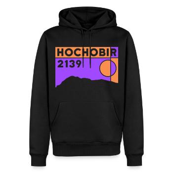 Hochobir Karawanken Wandern Wanderung Souvenir - Männer Premium Bio Hoodie - Schwarz - Vorne - Nico (187cm)
