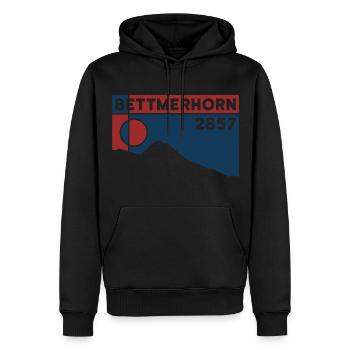 Bettmerhorn Bettmeralp Wanderung Wandern Wallis - Männer Premium Bio Hoodie - Schwarz - Vorne - Nico (187cm)