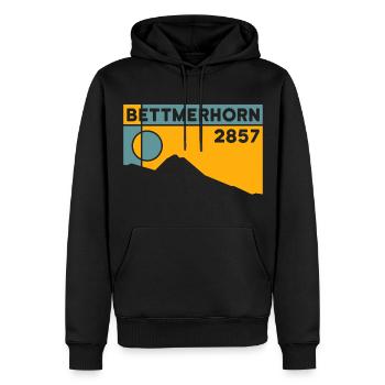Bettmerhorn Bettmeralp Wanderung Wandern Wallis - Männer Premium Bio Hoodie - Schwarz - Vorne - Nico (187cm)