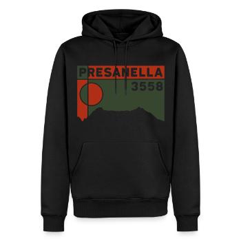 Cima Presanella Ascent Mountain High Tour Glacier - Sweat à capuche Premium bio Homme - noir - Devant - Nico (187cm)