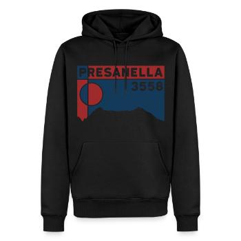 Cima Presanella Glacier Ski de randonnée Randonnée en haute altitude - Sweat à capuche Premium bio Homme - noir - Devant - Nico (187cm)
