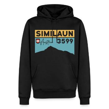 Similaun Gletscher Besteigen Hochtour Ötztal Tirol - Männer Premium Bio Hoodie - Schwarz - Vorne - Nico (187cm)