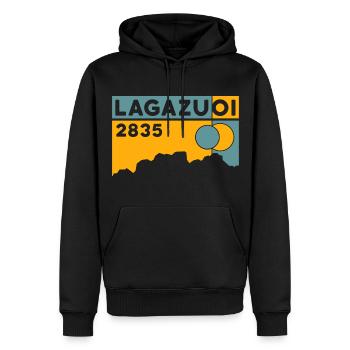 Monte Lagazuoi Dolomiten Tout Andenken Souvenir - Männer Premium Bio Hoodie - Schwarz - Vorne - Nico (187cm)