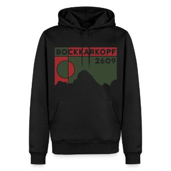 Bockkarkopf Überschreitung Besteigung Wandern Tour - Männer Premium Bio Hoodie - Schwarz - Vorne - Nico (187cm)