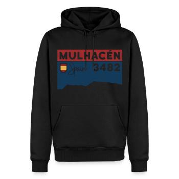 Mulhacén Besteigen Wandern Sierra Nevada Spanien - Männer Premium Bio Hoodie - Schwarz - Vorne - Nico (187cm)