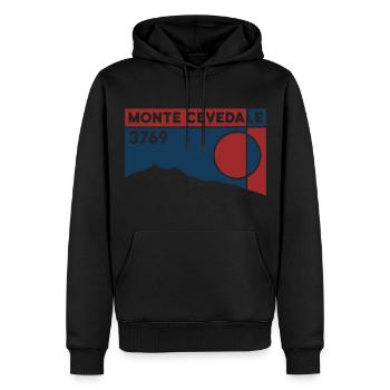 Monte Cevedale Hochtour Skitour Andenken Souvenir - Männer Premium Bio Hoodie - Schwarz - Vorne - Nico (187cm)