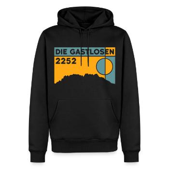 Die Gastlosen Wanderung Bergtour Andenken Klettern - Männer Premium Bio Hoodie - Schwarz - Vorne - Nico (187cm)