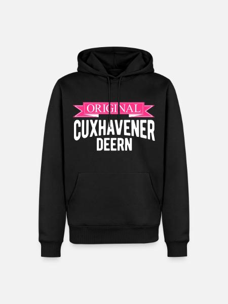 Cuxhavener deern d'origine - Sweat à capuche Premium bio Homme - noir