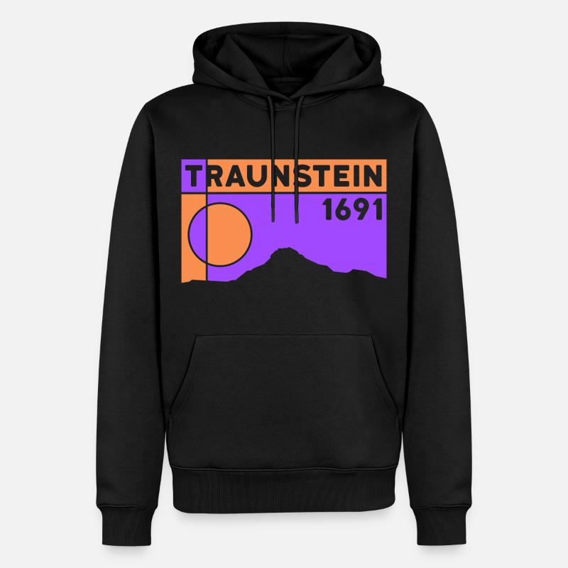 Traunstein Hike Traunsee Souvenir Souvenir - Sweat à capuche Premium bio Homme - noir