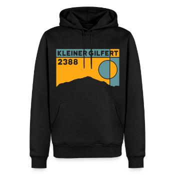 Kleiner Gilfert Tux Alpes Ski de randonnée Randonnée Montagne - Sweat à capuche Premium bio Homme - noir - Devant - Nico (187cm)