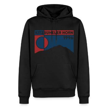 Kitzbüheler Horn Randonnée Kitzbühel Sankt Johann - Sweat à capuche Premium bio Homme - noir - Devant - Nico (187cm)