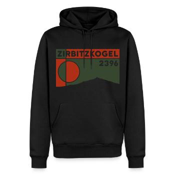 Zirbitzkogel Trailrunning Skitour Wandern Souvenir - Männer Premium Bio Hoodie - Schwarz - Vorne - Nico (187cm)