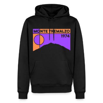 Monte Tremalzo Randonnée Randonnée Souvenir Souvenir - Sweat à capuche Premium bio Homme - noir - Devant - Nico (187cm)