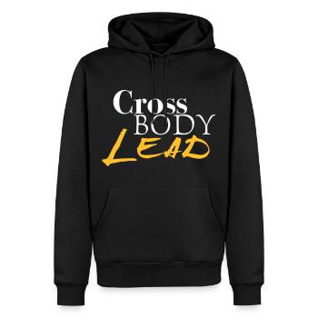 Cross LEAD BODY - Salsa Dance Shirt - Sweat à capuche Premium bio Homme - noir - Devant - Nico (187cm)
