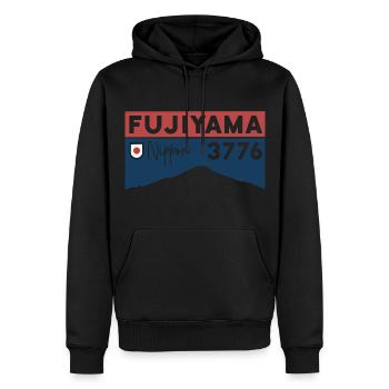 Mount Fuji Wanderung Besteigen Höhe Fujiyama Tour - Männer Premium Bio Hoodie - Schwarz - Vorne - Nico (187cm)