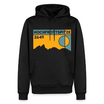 Hochfrottspitze Tour Bergtour Souvenir Andenken - Männer Premium Bio Hoodie - Schwarz - Vorne - Nico (187cm)