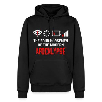 The Four Horsemen Of The Modern Apocalypse - Geek - Männer Premium Bio Hoodie - Schwarz - Vorne - Nico (187cm)
