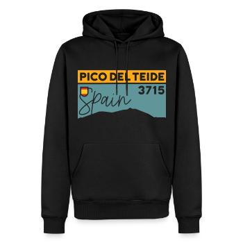 Pico Del Teide Besteigen Wanderung Höhe Teneriffa - Männer Premium Bio Hoodie - Schwarz - Vorne - Nico (187cm)