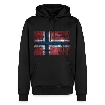 Norvège - Sweat à capuche Premium bio Homme - noir - Devant - Nico (187cm)