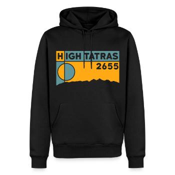 Hohe Karpaten Wandern Campen Biken Andenken - Männer Premium Bio Hoodie - Schwarz - Vorne - Nico (187cm)