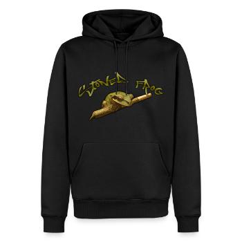 Stoned Frog - Männer Premium Bio Hoodie - Schwarz - Vorne - Nico (187cm)